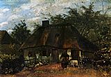 Cottage and Woman with Goat by Vincent van Gogh